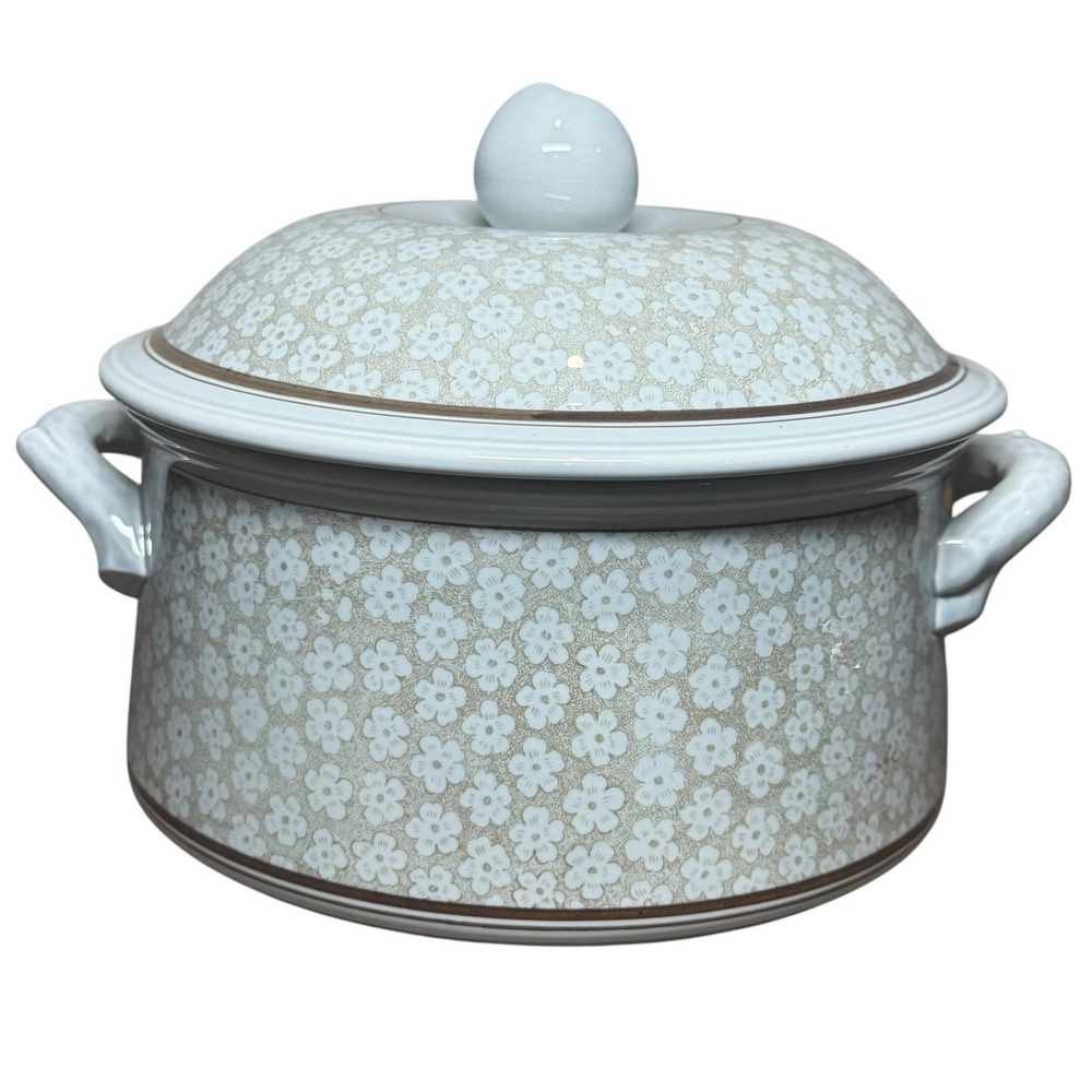 Villeroy Boch Dalarna Tureen w Lid Blue Floral 2 Qt Porcelain Germany - Picture 6 of 11